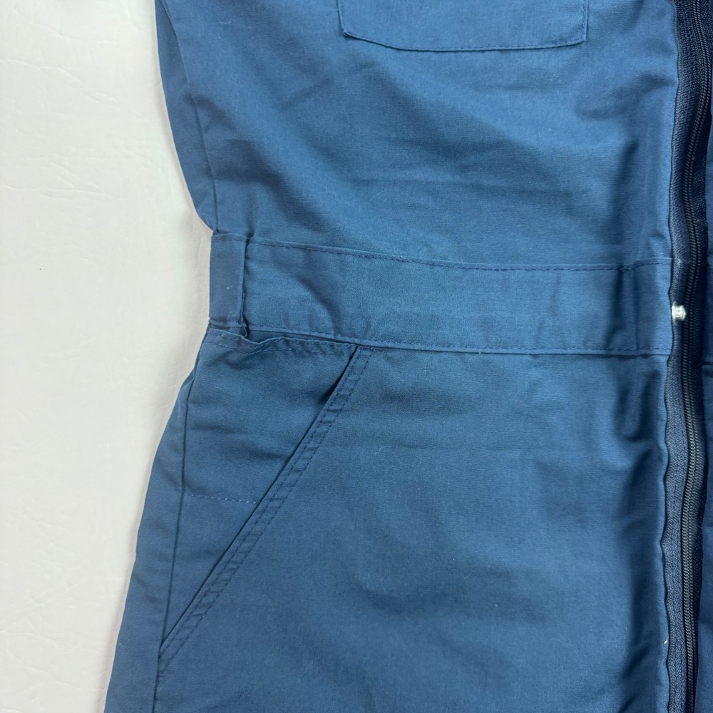Dickies Coveralls Short Sleeve Utility Workwear Jumpsuit Navy Blue Mens 38 Long - Picture 11 of 16